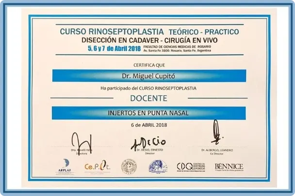 Título Médico Especialista en Otorrinolaringología — Universidad de Buenos Aires, 1996
